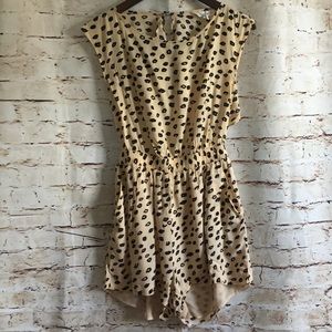 BCBGeneration Cheetah Print Romper Size Medium